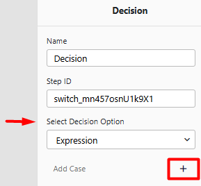 Decision Configuration Panel